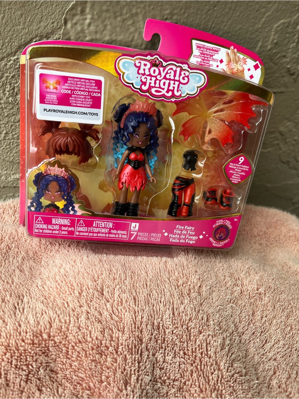 Fire Fairy Doll - Purple & Red